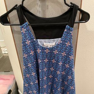 BCBGMaxAzria generation blue floral dress size xxs